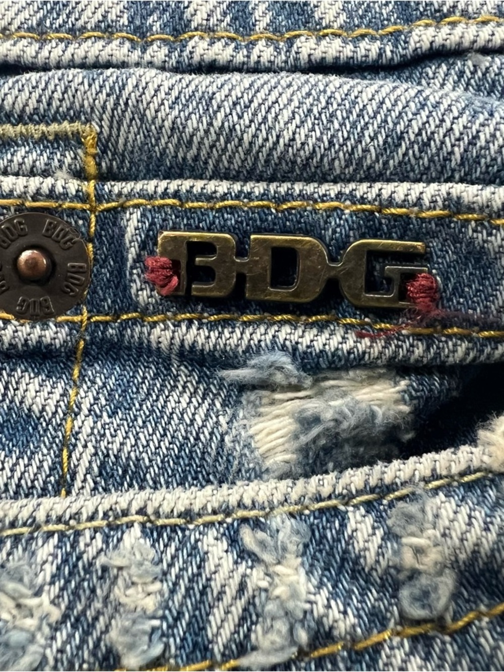 BDG Kayla LowRider Jeans Low Rise Slouchy Boyfriend Vintage Blue 26 - Picture 5 of 14